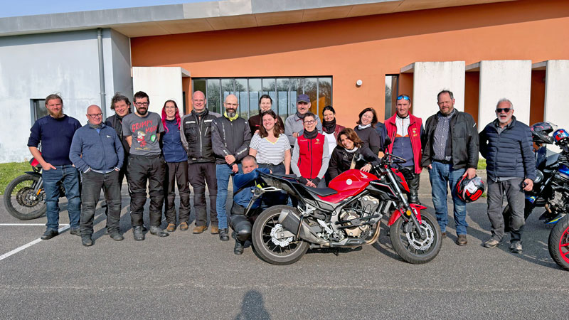 Groupe de motards de la casim